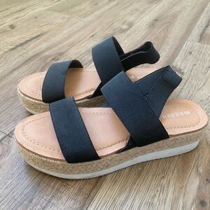 Madden Girl Black Platform Sandals